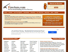Tablet Screenshot of erectors.com